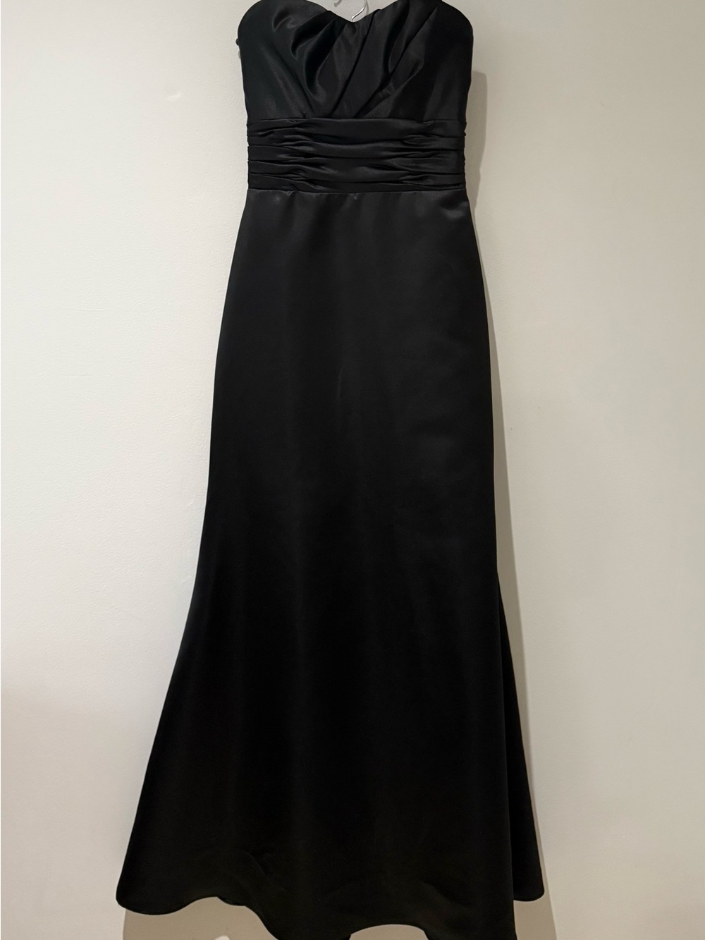 Jordan Black Strapless Evening Dress